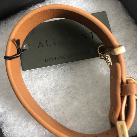 NWT All saints leather carabiner bracelet - Picture 3 of 4